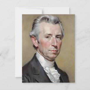 Cartão De Festividades Retrato De James Monroe