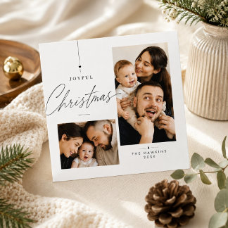 Cartão De Festividades Retratos Personalizados de Família Natalicios Aleg