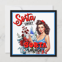 Retro Americano Pinup_ Sorta Sweet Sorta Savage