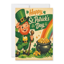 Retro St. Patrick's Day Card