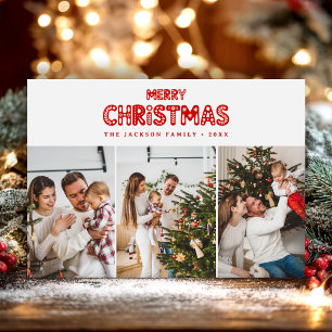 Cartão De Festividades Retro Vermelho Feliz Natal