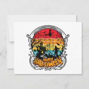 Cartão De Festividades Retro Vintage Halloween - Vintage Halloween