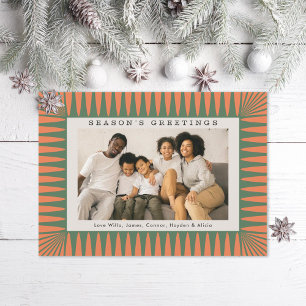 Cartão De Festividades Retro Vintage Impressão Seasons Saudações Foto