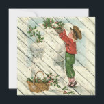 Cartão De Festividades Retrô | Vintage Snowman Sobre Madeira Vintage<br><div class="desc">Cartão de saudação de retrorreflectores/Natais vintages. Desejo a todos um Feliz Natal e Feliz ano novo!</div>