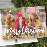 Reuniões Simples Modernas Folha Foto da Família Fo