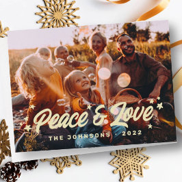 Cartão De Festividades Reuniões Simples Modernas Stars Foto da Família