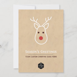 Cartão De Festividades Revista de Natal Corporativa com Logotipo