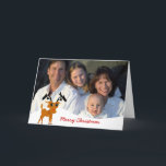 Cartão De Festividades Revista Fofo com Foto da Família ou Foto de Casais<br><div class="desc">Veja mais Designs de Natal em Sandra</div>