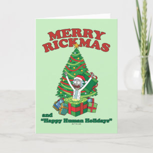Cartão De Festividades Rick e Morty   Portal Rick Feliz Rickmas