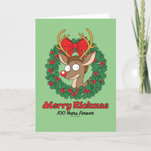 Cartão De Festividades Rick e Morty   Rena Morty Feliz Rickmas