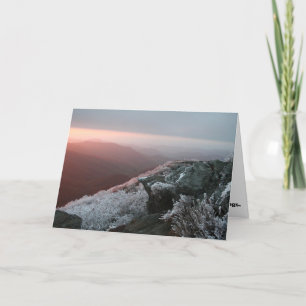 Cartão De Festividades Rime Ice Christmas Greeting Card