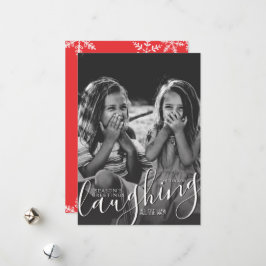 Cartão De Festividades Rindo de todas as boas vindas da temporada