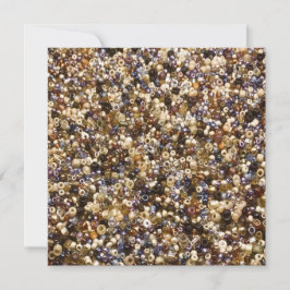 Cartão De Festividades Riqueza Das Miçangas De Sementes