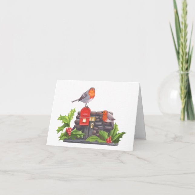 Cartão De Festividades Robin's Letters (Frente)