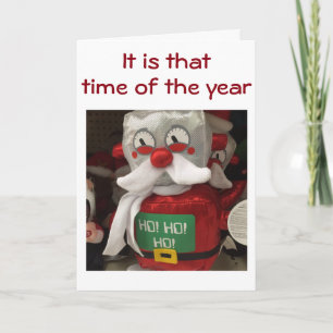 CARTÃO DE FESTIVIDADES ROBÔ DO PAPAI NOEL ENVIA ALEGRIA NATALINA