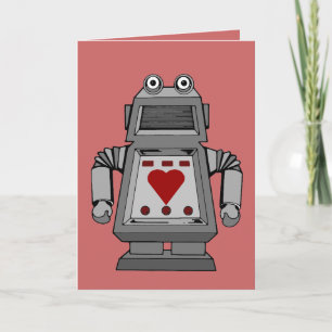 Cartão De Festividades Robô Lovesick