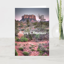 Cartão De Festividades Rocha Sedona de Bell, arizona, Feliz Natal