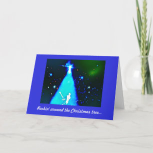 Cartão De Festividades Rock n' Roll Music Christmas Card