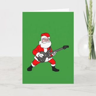 Cartão De Festividades Rock N Roll Papai Noel