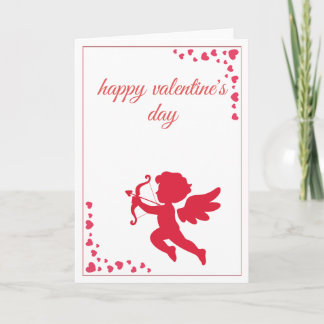 Cartão De Festividades Romantic Angle of Love Cupide Valentine’s Day