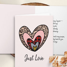 Cartão De Festividades Romantic Card – Just Love Hearts