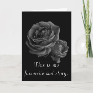 Cartão De Festividades Romantic Gothic Roses Valentine