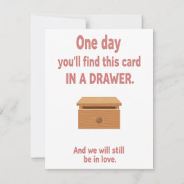 Cartão De Festividades Romantic Love Card for Couples, Valentine’s Gift