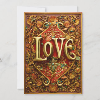 Cartão De Festividades Romantic Love Greeting Card for Couples