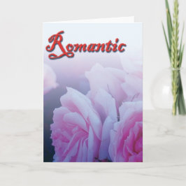 Cartão De Festividades Romântico, rosa