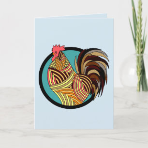 CARTÃO DE FESTIVIDADES ROOSTER GREETING CARDS "SÓ PARA DIZER OLÁ"
