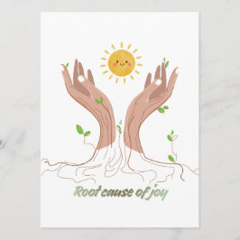 Cartão De Festividades Rooted in Happiness | Uplifting Nature Card