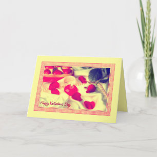 Cartão De Festividades Rosa e Vela do namorados