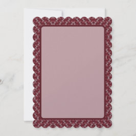 Cartão De Festividades Rosa Red Wave