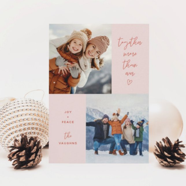 Cartão De Festividades Rosa Unida Mais De 2 Fotografias (Criador carregado)