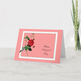 Cartão De Festividades Rosa vermelha Dia de os namorados Pierre Joseph Re