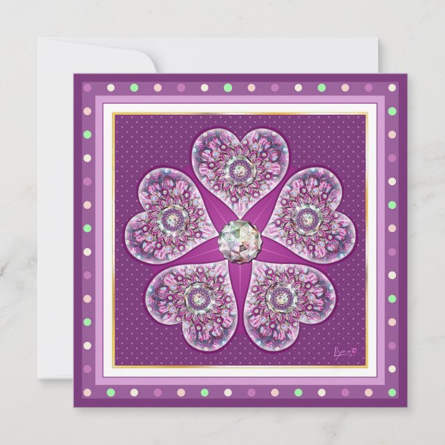 Cartão De Festividades Rosace azul ou vermelho para bebê&criança (Frente)