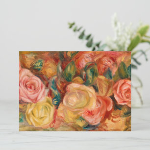Cartão De Festividades Rosas, 1912, por Pierre-Auguste Renoir