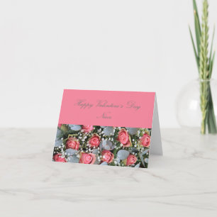 Cartão De Festividades Rosas de Feliz dia de os namorados Niece