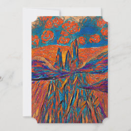 Cartão De Festividades Rosas expressivos no céu