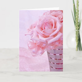 Cartão De Festividades Roseiras rosa IV