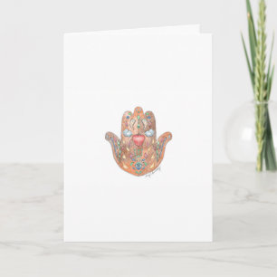 Cartão De Festividades Rosh Hashana Hamsa Card
