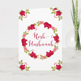Cartão De Festividades Rosh Hashanah Ano Novo Pomegranato