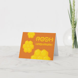 Cartão De Festividades rosh hashanah honeycombs
