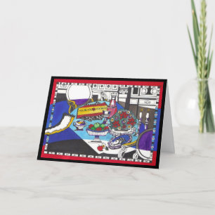 Cartão De Festividades Rosh Hashanah Table