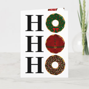 Cartão De Festividades Rosquinhas de Natal Ho Ho Ho Trendy