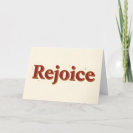 Cartão De Festividades Roteiro Antigo Alegrai-vos Natal