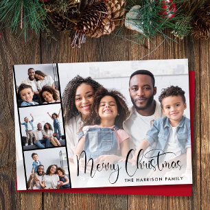 Cartão De Festividades Roteiro de Natal Alegre 4 Foto