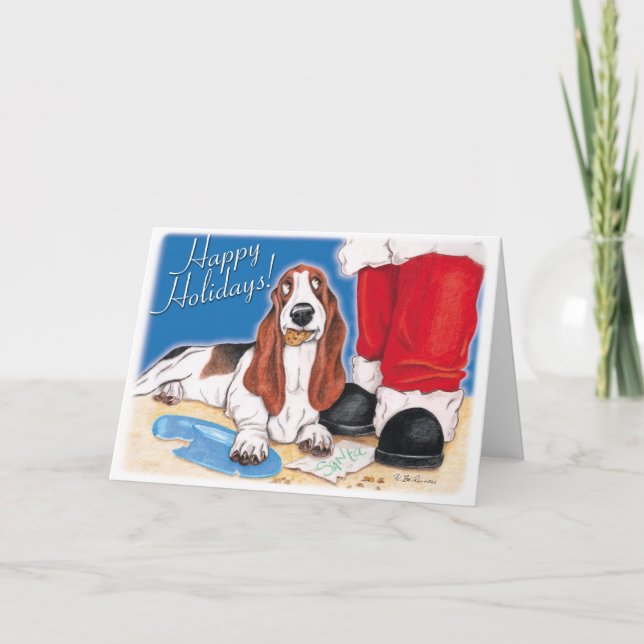 Cartão De Festividades Roubando Cookies Papais noeis! (Frente)