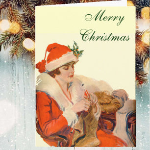 Cartão De Festividades Roupa de Natal
