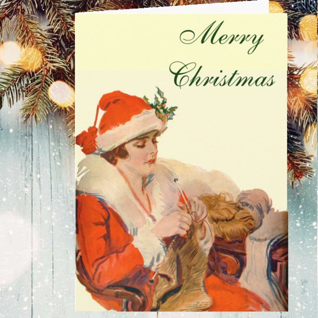 Cartão De Festividades Roupa de Natal (Criador carregado)